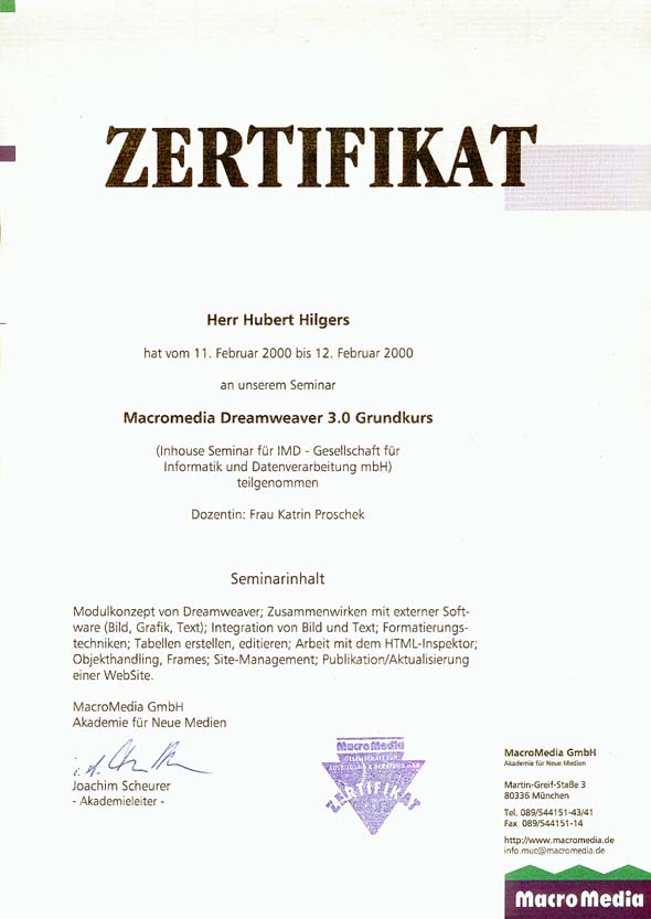 MacroMedia Dreamveaver