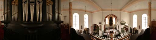 Friesenhagen, Empore von St. Sebastianus