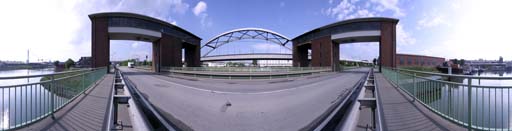 Mannheim, Hafen, Hubbrücke