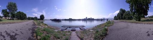 Mannheim, Rheinufer, Ufer