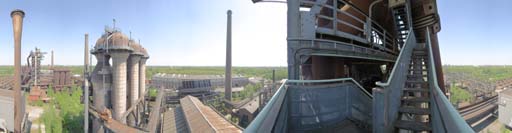 Duisburg, Landschaftspark Nord, Hochofen Treppe